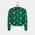 Pull de Noël Homme Vert Holly Jolly Sequins