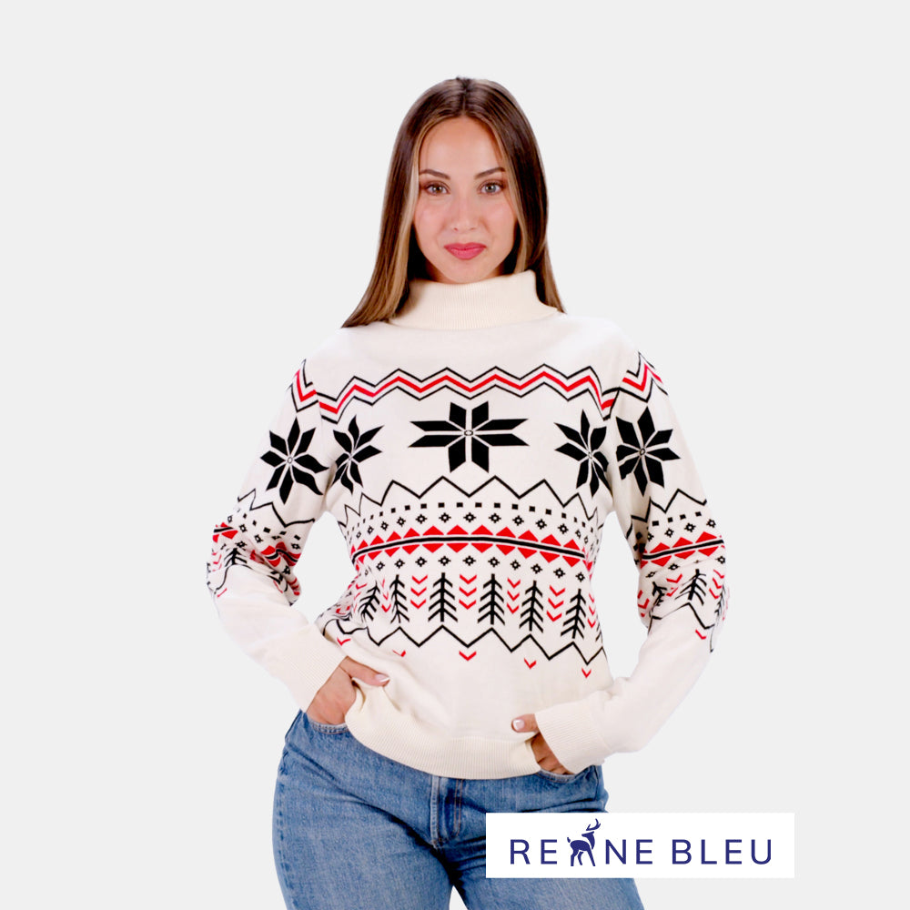 Pull pour Femme Après-ski en Coton Bio
