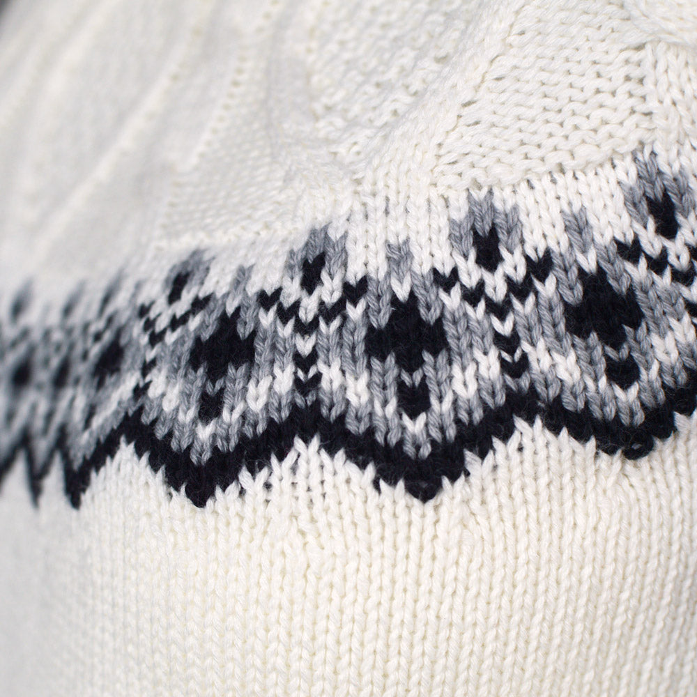 Pull pour Femme Arctique en Coton Bio Noir
