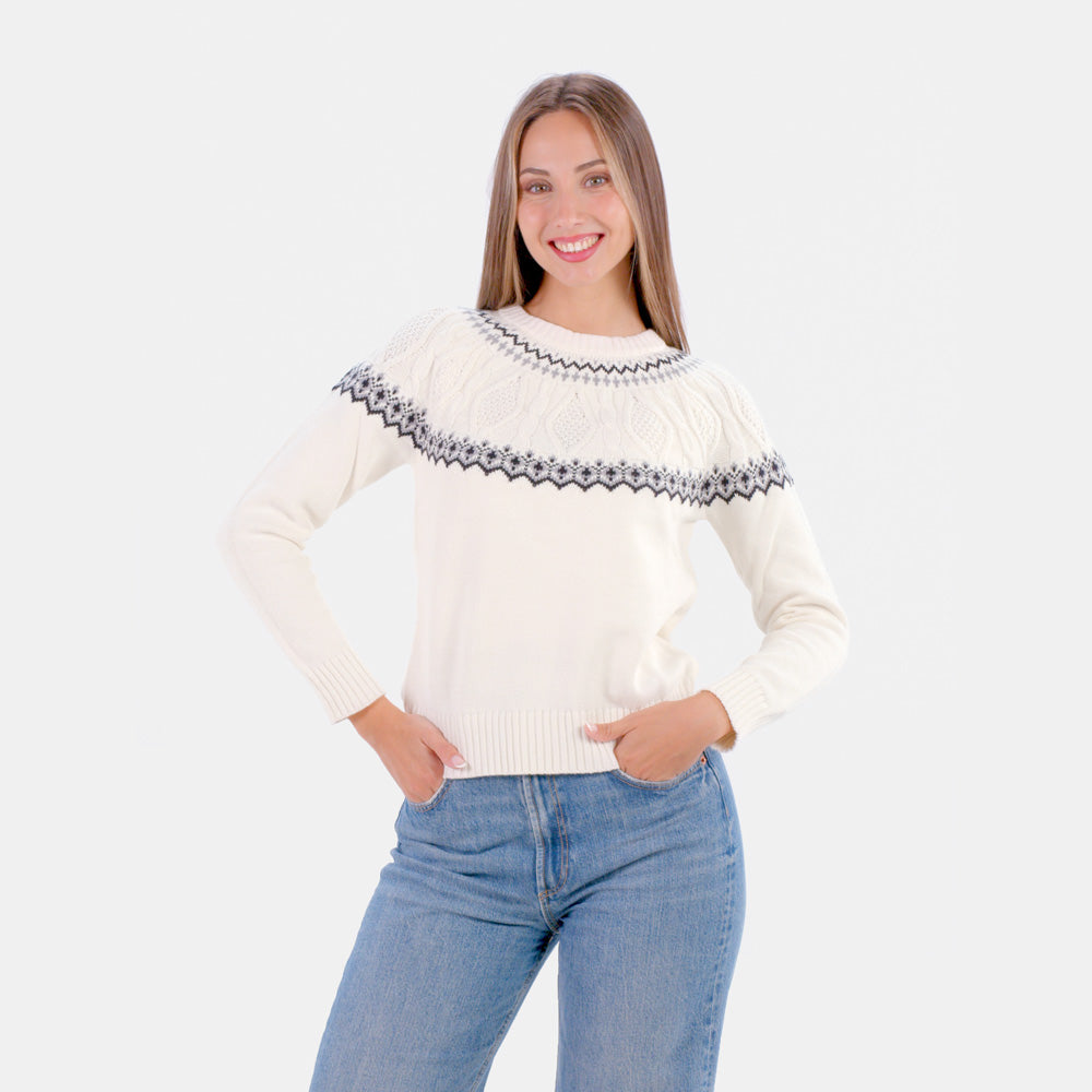 Pull pour Femme Arctique en Coton Bio
