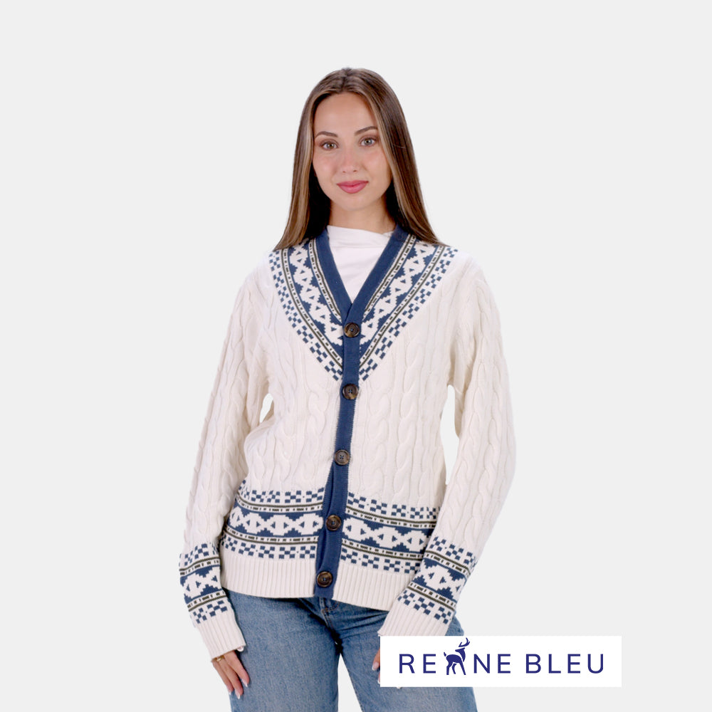 Pull pour Femme Cardigan Cottage de Rêve en Coton Bio
