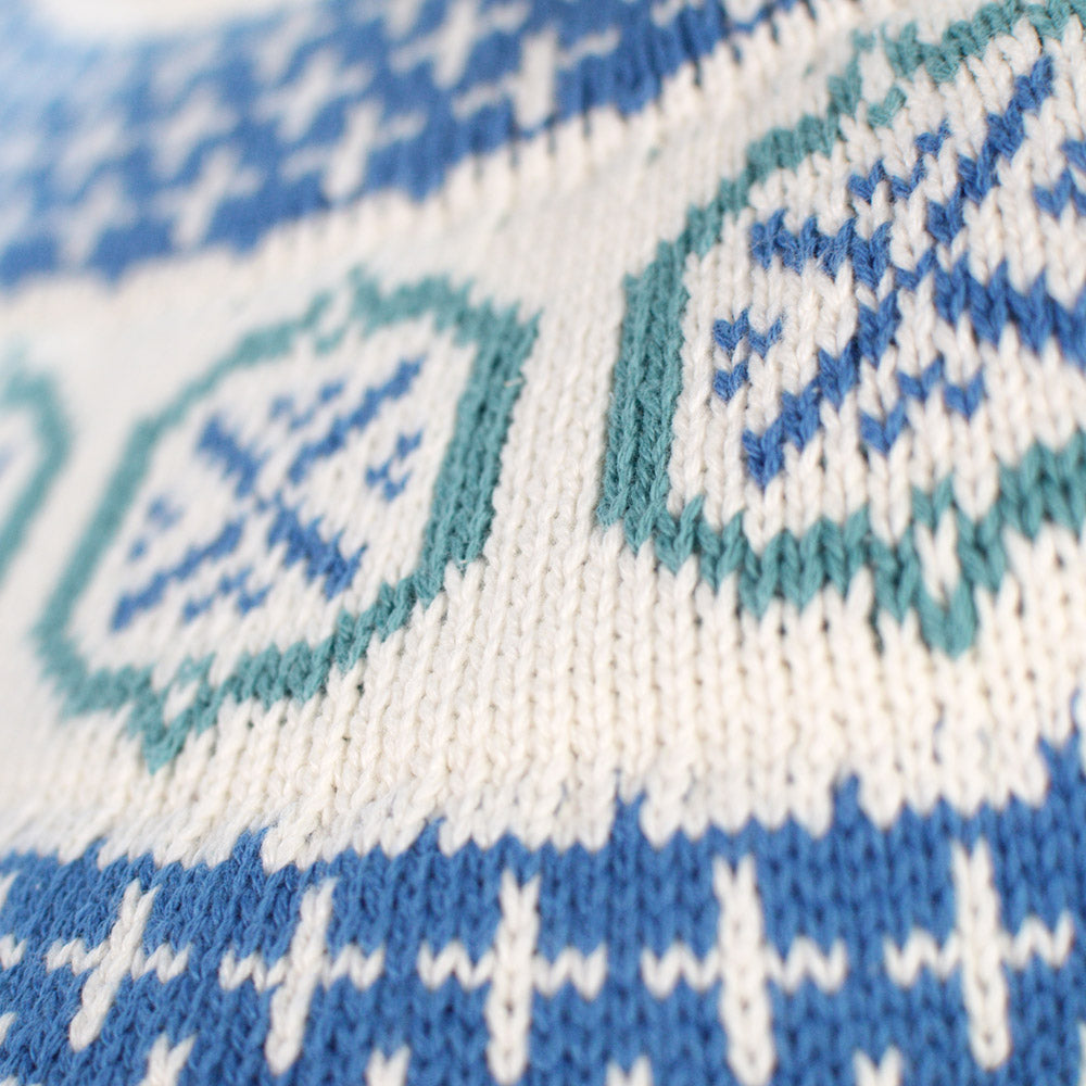 Pull pour Femme Glacier en Coton Bio Bleu
