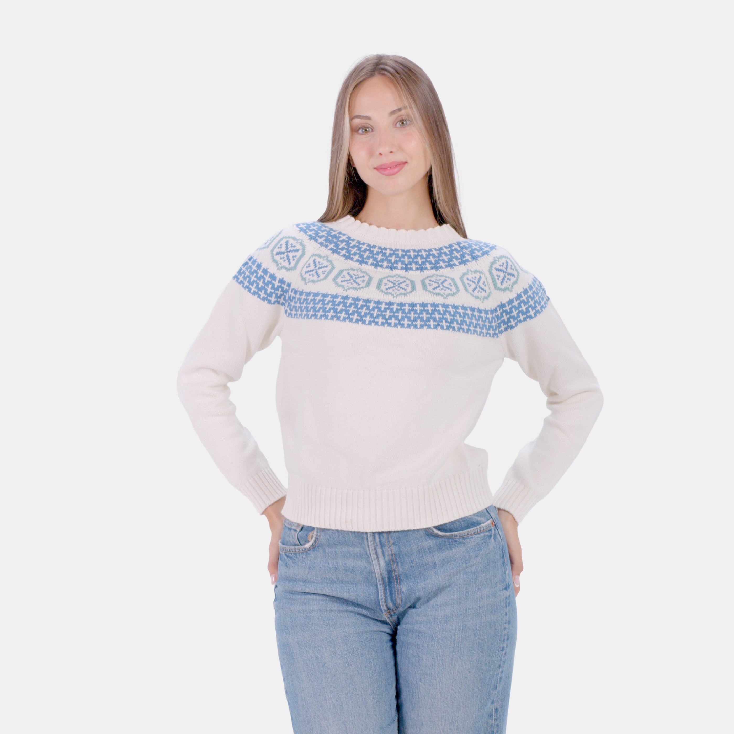 Pull pour Femme Glacier en Coton Bio
