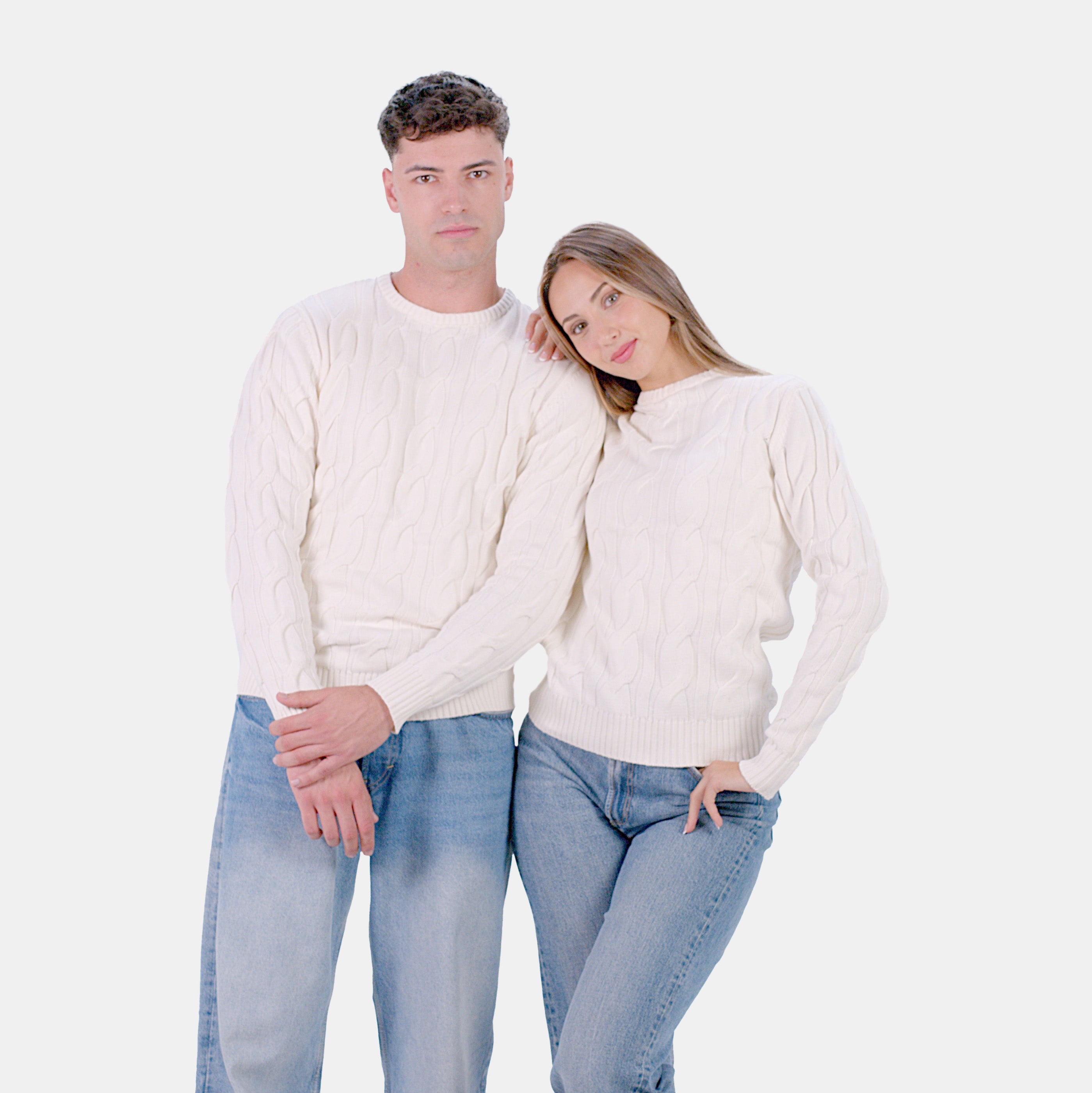 Pull pour Femme Neige en Coton Bio Couple
