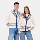 Pull pour Homme Cardigan Cottage de Rêve en Coton Bio Couple