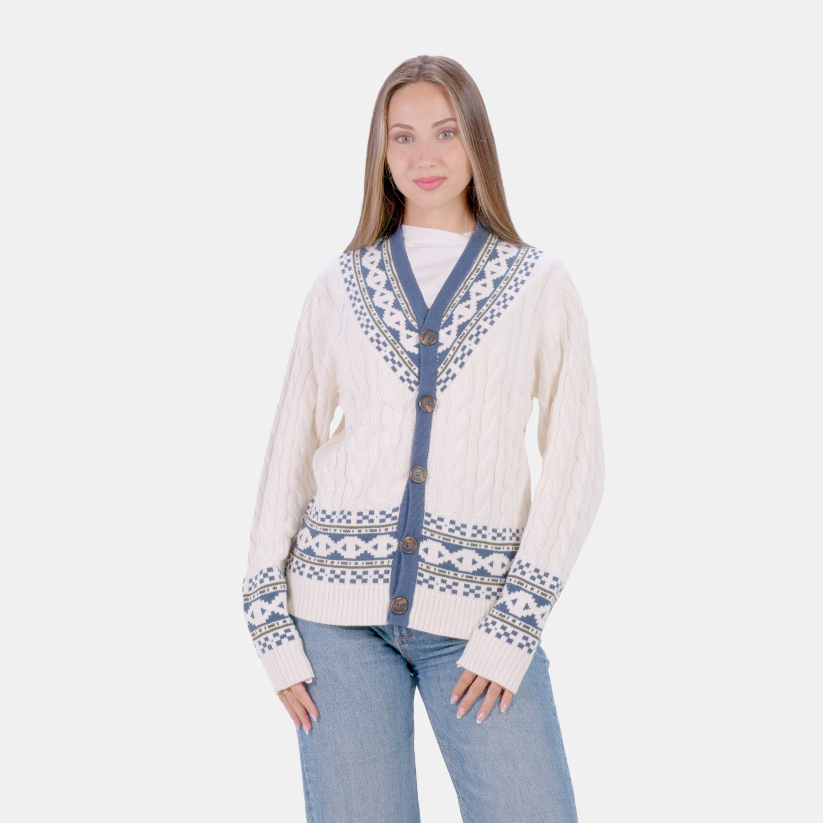 Pull pour Homme Cardigan Cottage de Rêve en Coton Bio Femme