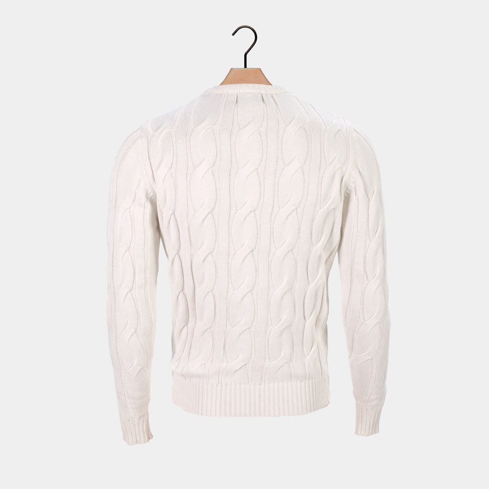 Pull pour Homme en Coton Bio Neige 

