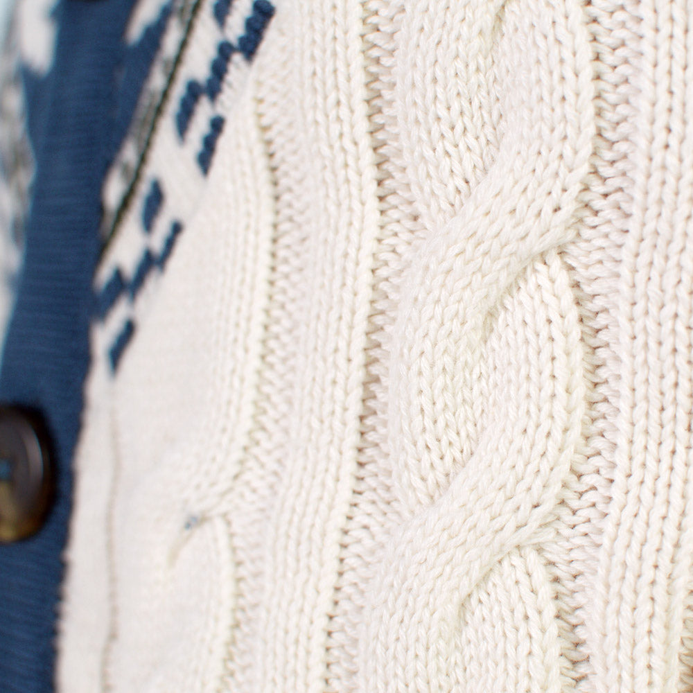 Pull pour Homme Cottage de Rêve en Coton Bio Cardigan 
