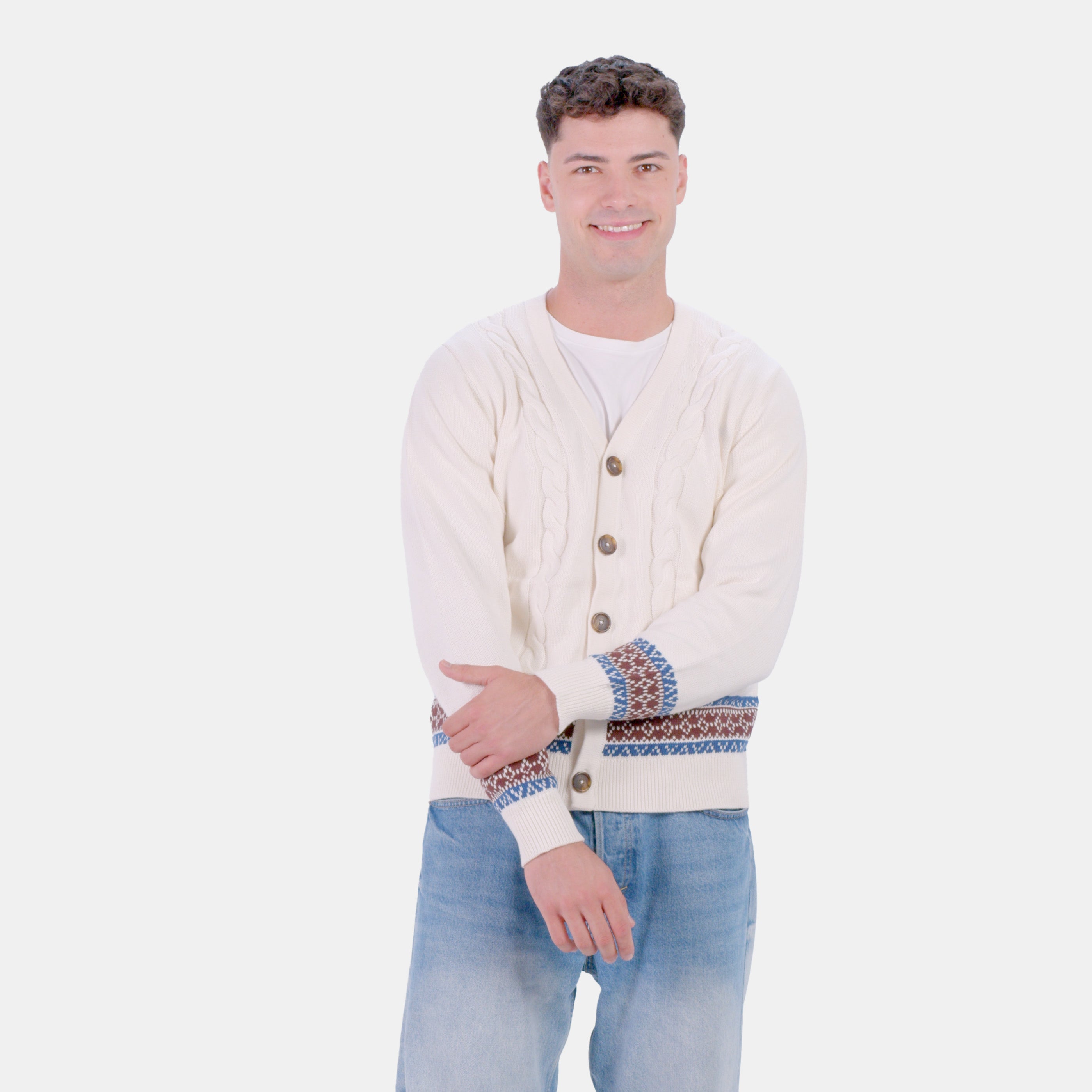 Pull pour Femme Cardigan Renne en Coton Bio Homme

