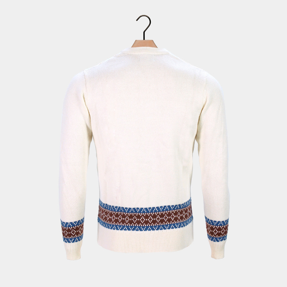 Pull pour Femme Renne en Coton Bio Cardigan 
