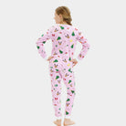 Pyjama de Noël Enfants Rose Motifs De Noël
