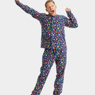 Pyjama de Noël Familial Bleu Motifs de Noël homme