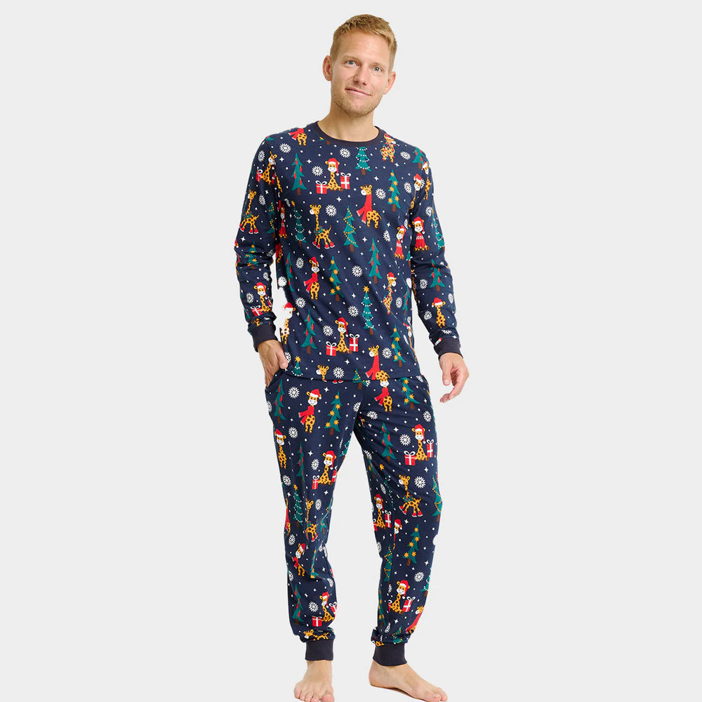 Pyjama de Noël pour Family avec Girafes Homme
