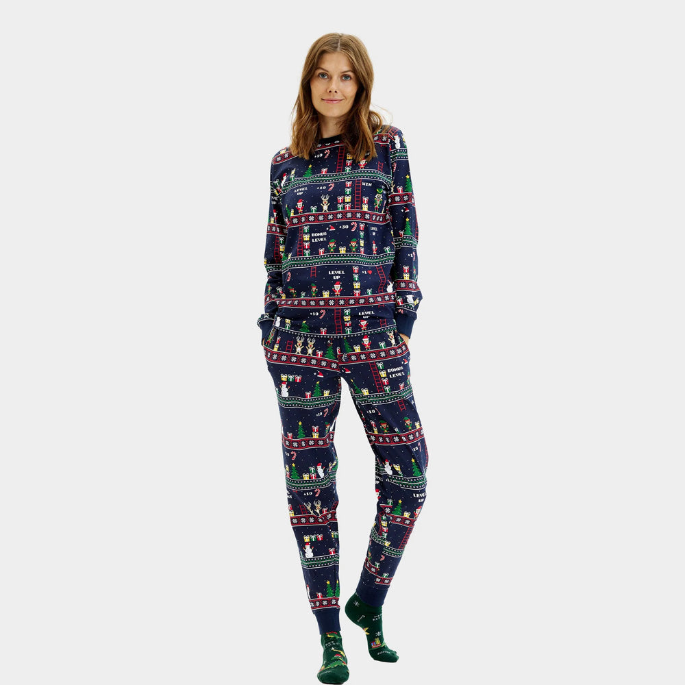 Pyjama de Noël pour Femme  Jeux Vidéo Rétro
