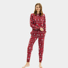 Pyjama de Noël pour Femme Rouge Ho Ho Ho Homme 
