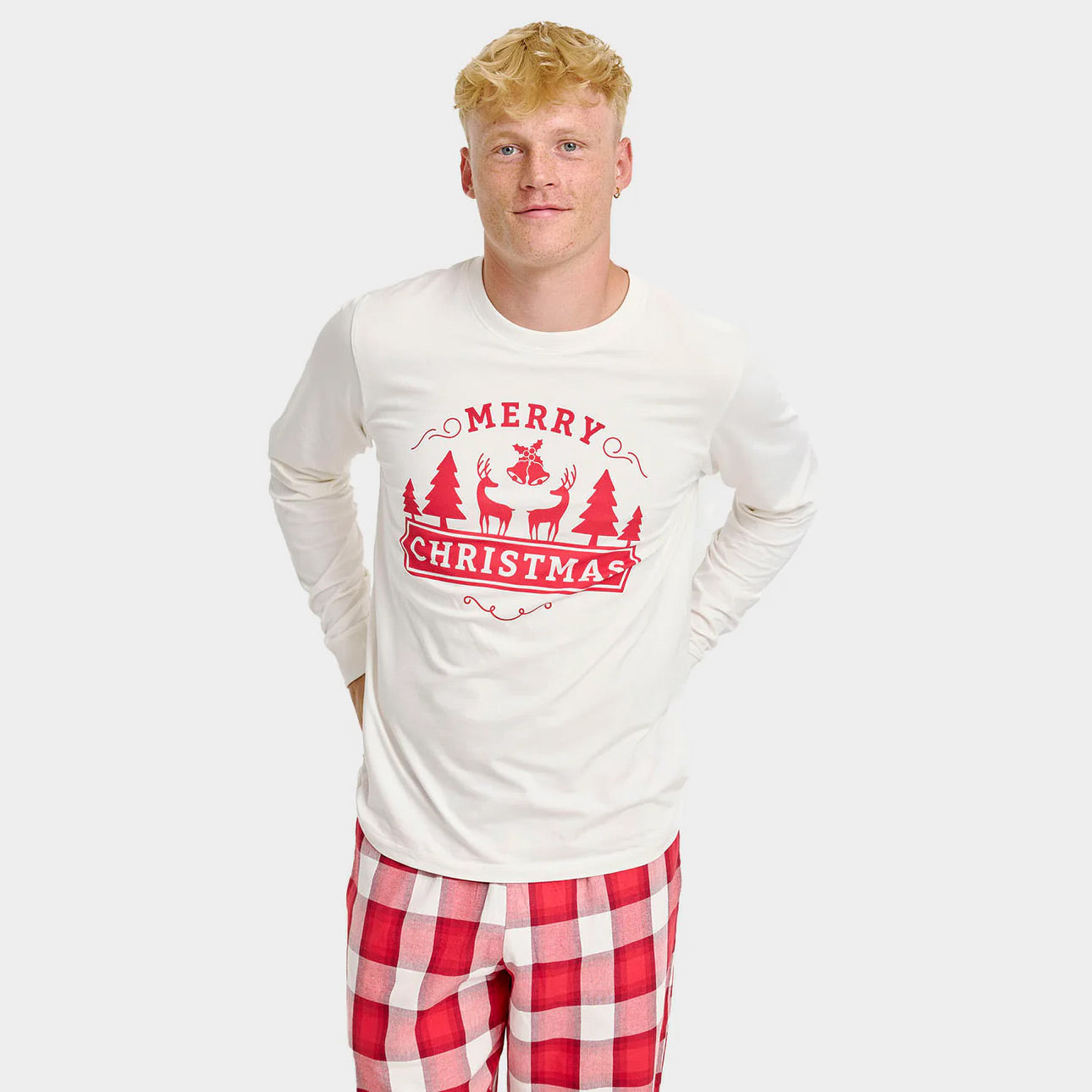 Pyjama de Noël Unisexe Homme Adultes Joyeux Noël
