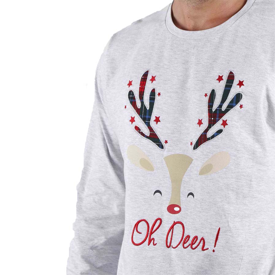 Pyjama de Noël Encolure pour Homme Oh Deer 