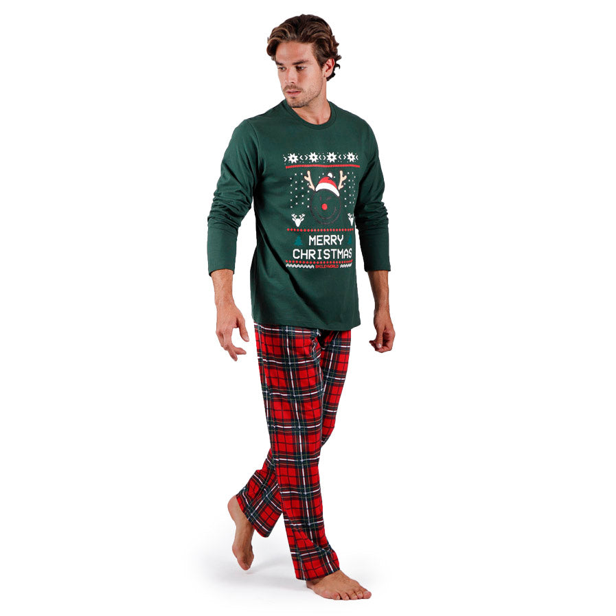 Pyjama de Noël pour Homme Vert Smile