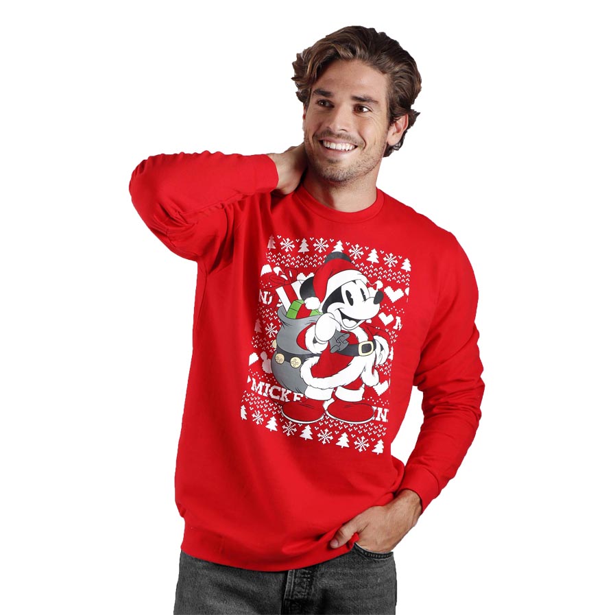 Sweatshirt de Noël pour Homme Disney Mickey