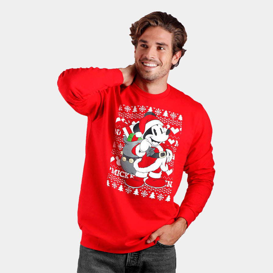 Sweatshirt de Noël pour Homme Mickey