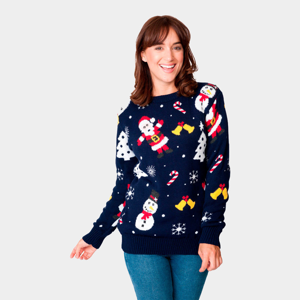 Pull grossesse de Noël - Bleu marine - - 15.00 Pull grossesse de Noël - Bleu marine - - 15.00