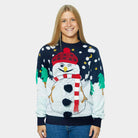 Pull de Noël Bonhomme de Neige 3D Femme