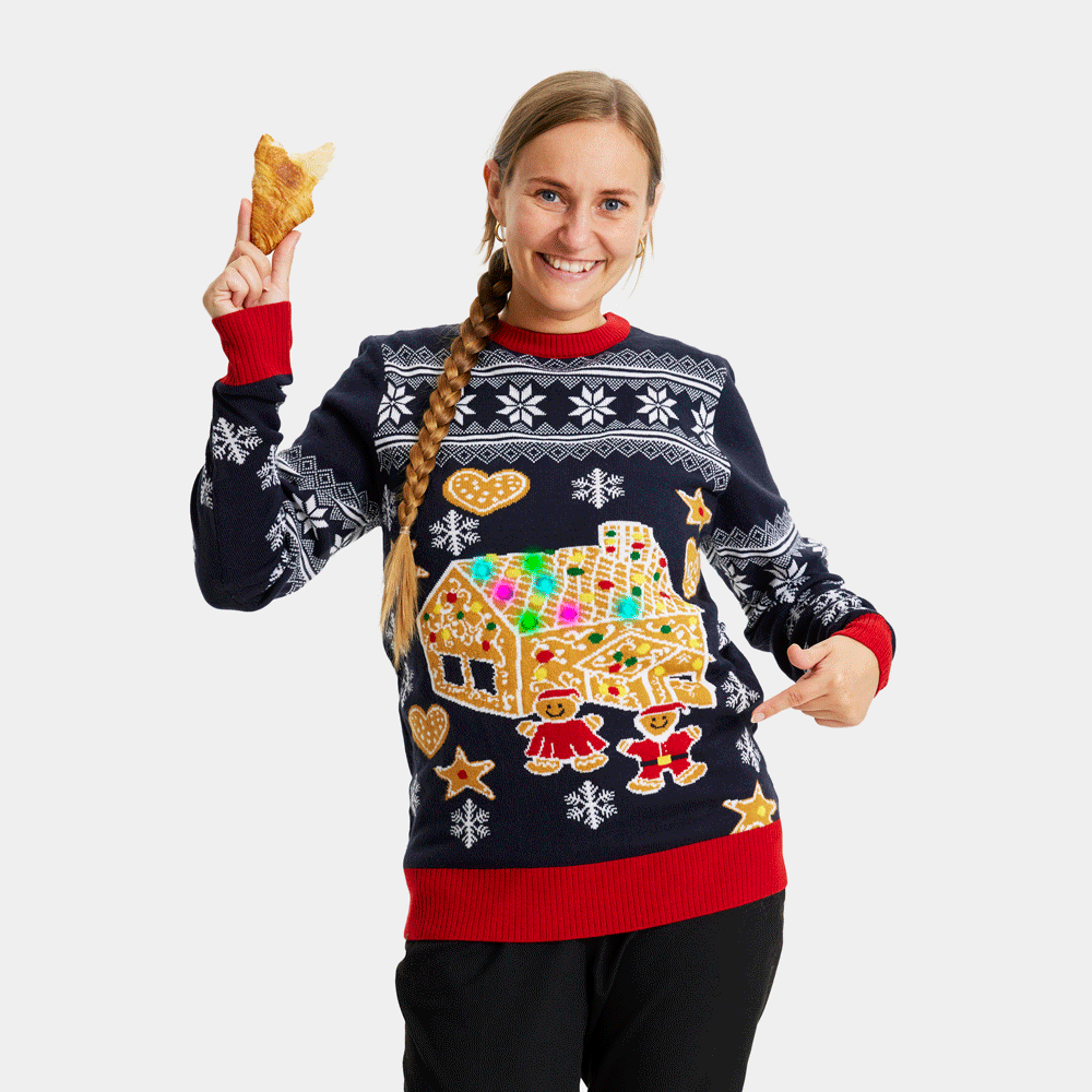 Pull noel guirlande discount lumineuse