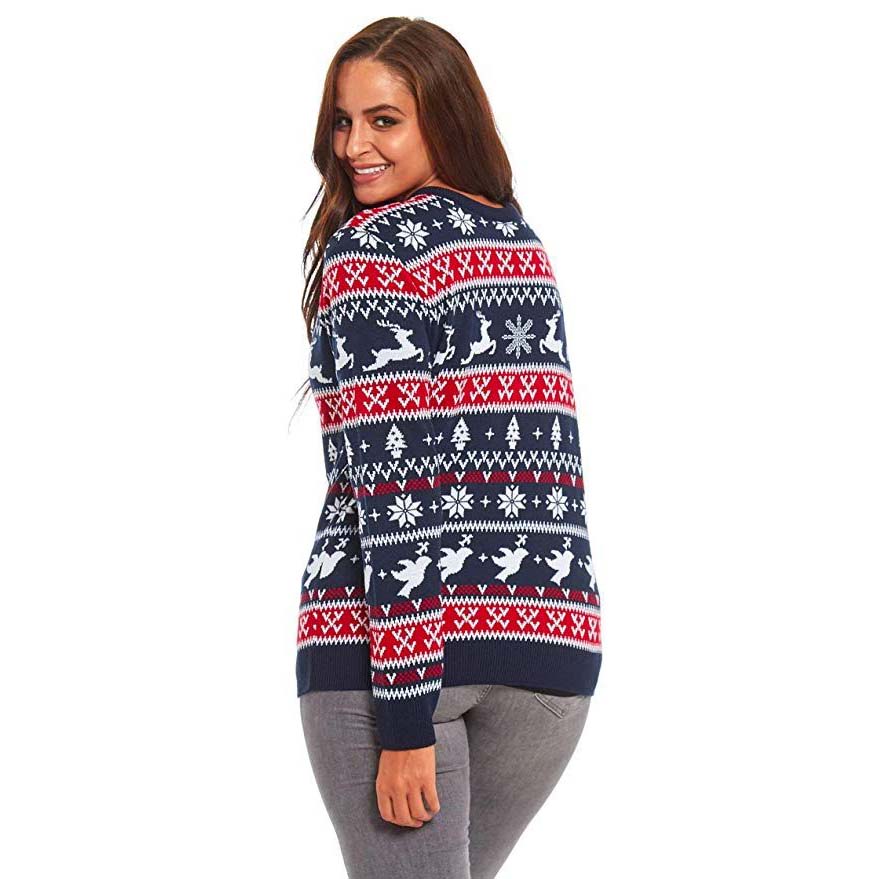 Pull de Noël Rennes et Motifs de Noël 2021 Womens