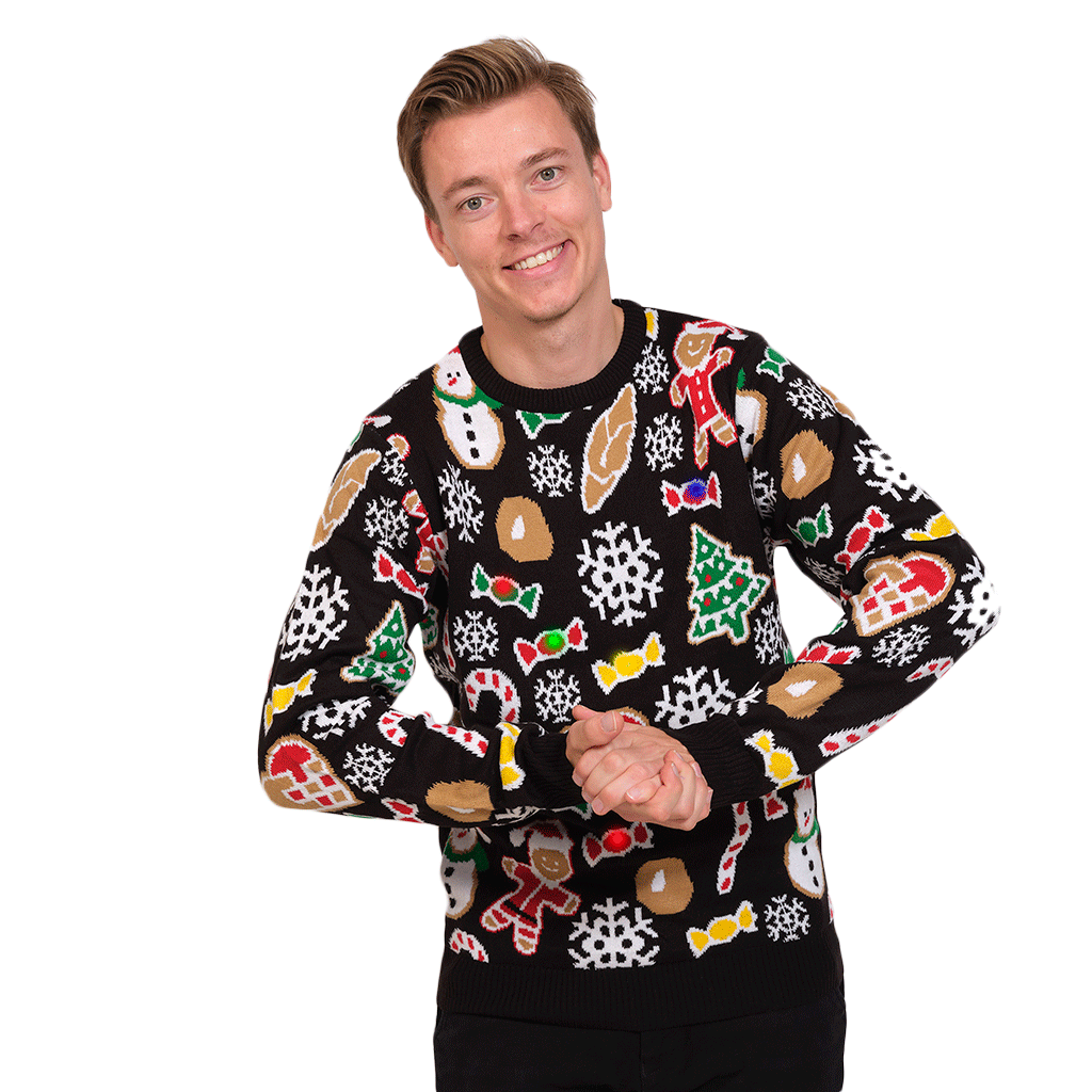 Pull de noel moche best sale homme lumineux
