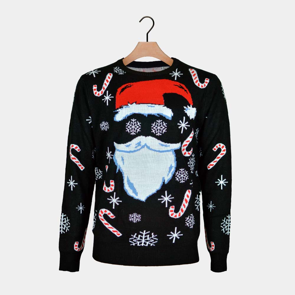 Pull de Noël Père Noël Noir