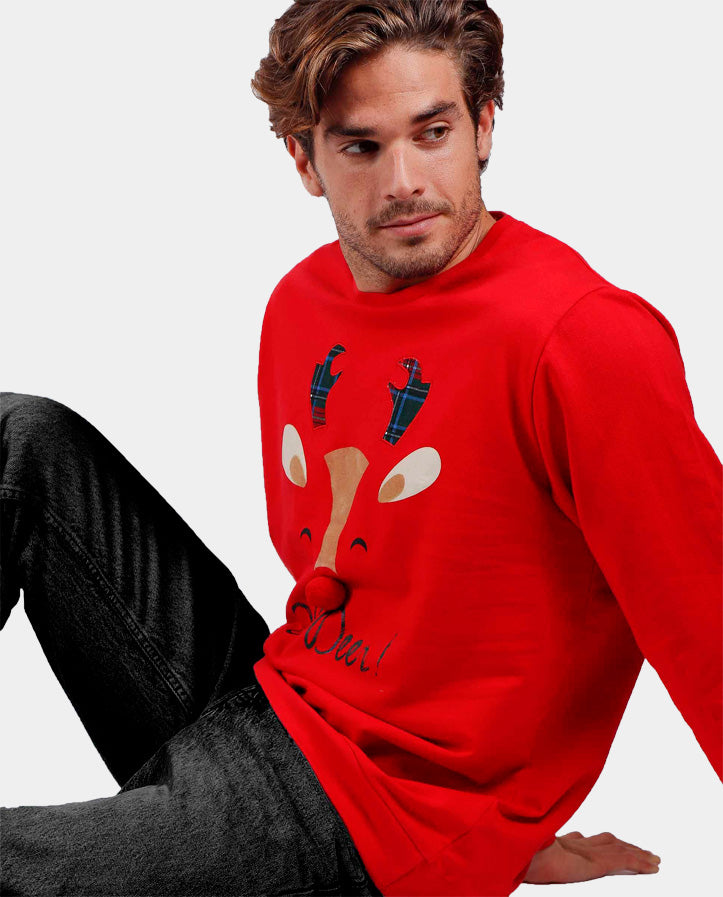 Sweatshirt de Noël Homme Oh Deer