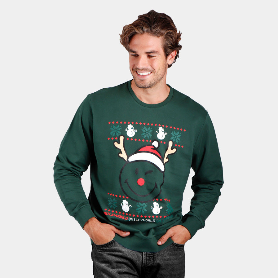 Sweat de Noël pour Homme Smile – Pulls de Noel - Main Image