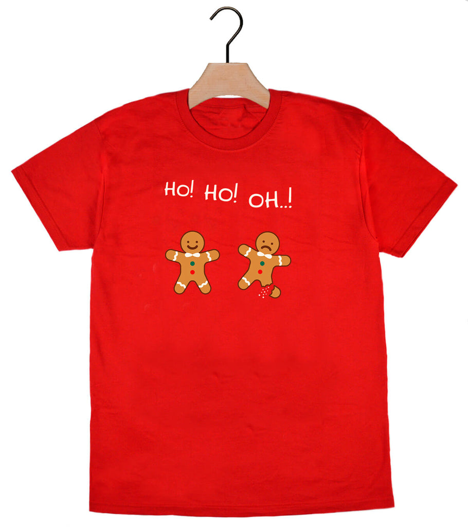 T-Shirt de Noël pour Homme et Femme Rouge pain d'épices