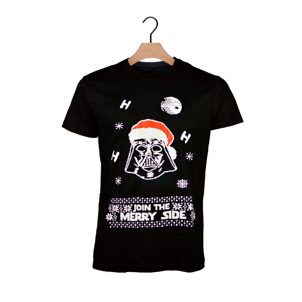 T-Shirt de Noël pour Homme et Femme Star Wars Darth Vader