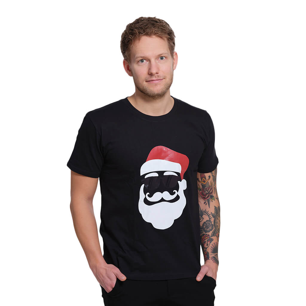 T-shirt de Noël manches courtes gris homme